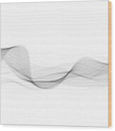 Abstract Flowing Banner Wood Print