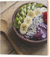 Acai Bowl Wood Print