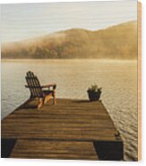 Adirondacks Autumn At Long Lake 3 Wood Print