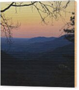 After Sunrise On The Blue Ridge Parkway Wood Print