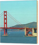 Afternoon At The Golden Gate Wood Print