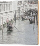 Afternoon In Venice Wood Print