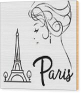 Ahh Paris Wood Print