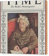 Albert Einstein - 1938 Wood Print