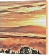 An Appalachian Sunrise Wood Print