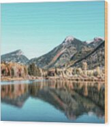 Alpine Lake Wood Print