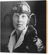 Amelia Earhart 2 Wood Print