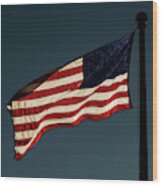 American Flag 3 Wood Print