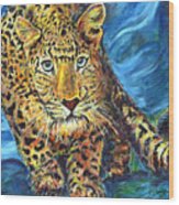 Amur Leopard Wood Print