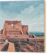 Ancient Mission Ruins No.2 - New Mexico Wood Print