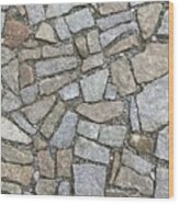 Ancient Paving Of Flat Stones Wood Print