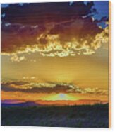 Another Beautiful Sunset In Santa Fe Wood Print