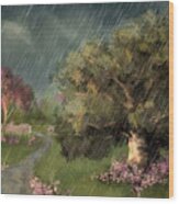 April Showers And May Flowers Wood Print
