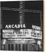Arcadia Theater Wood Print