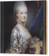 Archduchess Maria Antonia Of Austria By Joseph Ducreux Classical Fine Art Old Masters Reproduction Wood Print
