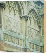 Arched Architecture And Relief Artwork Wood Print