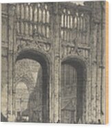 Architecture Of The Middle Ages Rouen Cathedral, North Entrance 1838 Joseph Nash Wood Print