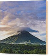 Arenal Volcano, Costa Rica Wood Print