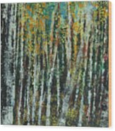 Aspen Woods Wood Print