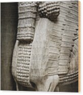 Assyrian Human-headed Winged Bull Wood Print