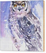 Astrid The Owl Wood Print