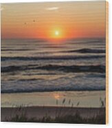 Atlantic Sunrise Wood Print