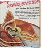 Aunt Jemima Pancakes Wood Print