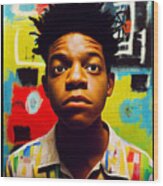 Autism  Basquiat  96455636ad043f645  Eab3  645657  Af5c  070432c6cd9e7043 By Asar Studios Wood Print