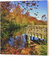 Autumn At Erwin, Tennessee Wood Print