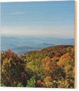 Autumn Blue Ridge Parkway Wood Print