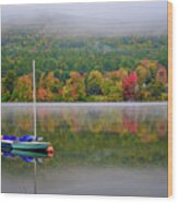 Autumn, Crystal Lake. Wood Print