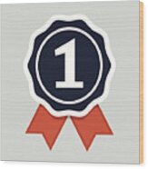 Award Ribbon Wood Print