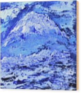 Azzurro Vesuvio Wood Print