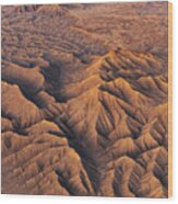 Badlands Alight Wood Print