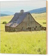 Baker Valley Barn Ii Wood Print