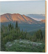 Bald Mountain And Boreas Mountain Wood Print