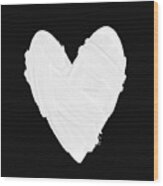 Bandaged Heart Wood Print
