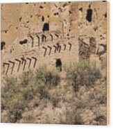 Bandelier National Monument Talus House Two Wood Print