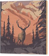 Banff National Park Poster Wood Print