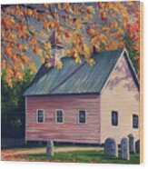 Baptist Church  Cades Cove Wood Print