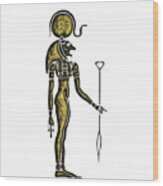 Bastet - Goddes Of The Ancient Egypt Wood Print