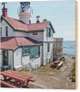 Battery Point Lighthouse 3 Wood Print
