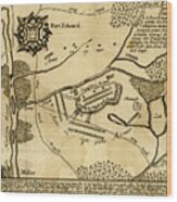 Battle Of Fort Eduard 1777 Wood Print