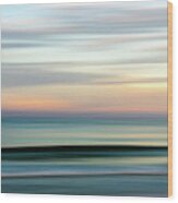 Beach Sunrise Wood Print