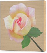 Beautiful Rose V2 Wood Print
