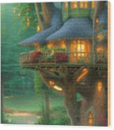 Beautiful Treehouse Wood Print