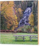 Beaver Brook Falls - Colebrook, Nh Wood Print