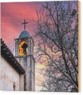 Bell Tower At Tlaquepaque Wood Print