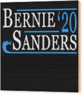 Bernie Sanders Blue Wave 2020 Wood Print