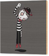 Bestest Mime Ever Wood Print